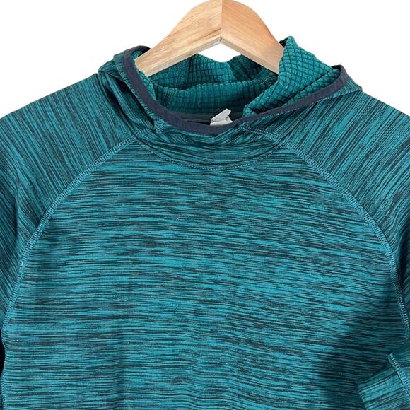 DSG Pullover Hoodie Womens S Green Space Dye Scuba Neck Athleisure Lightweight - Picture 2 of 5